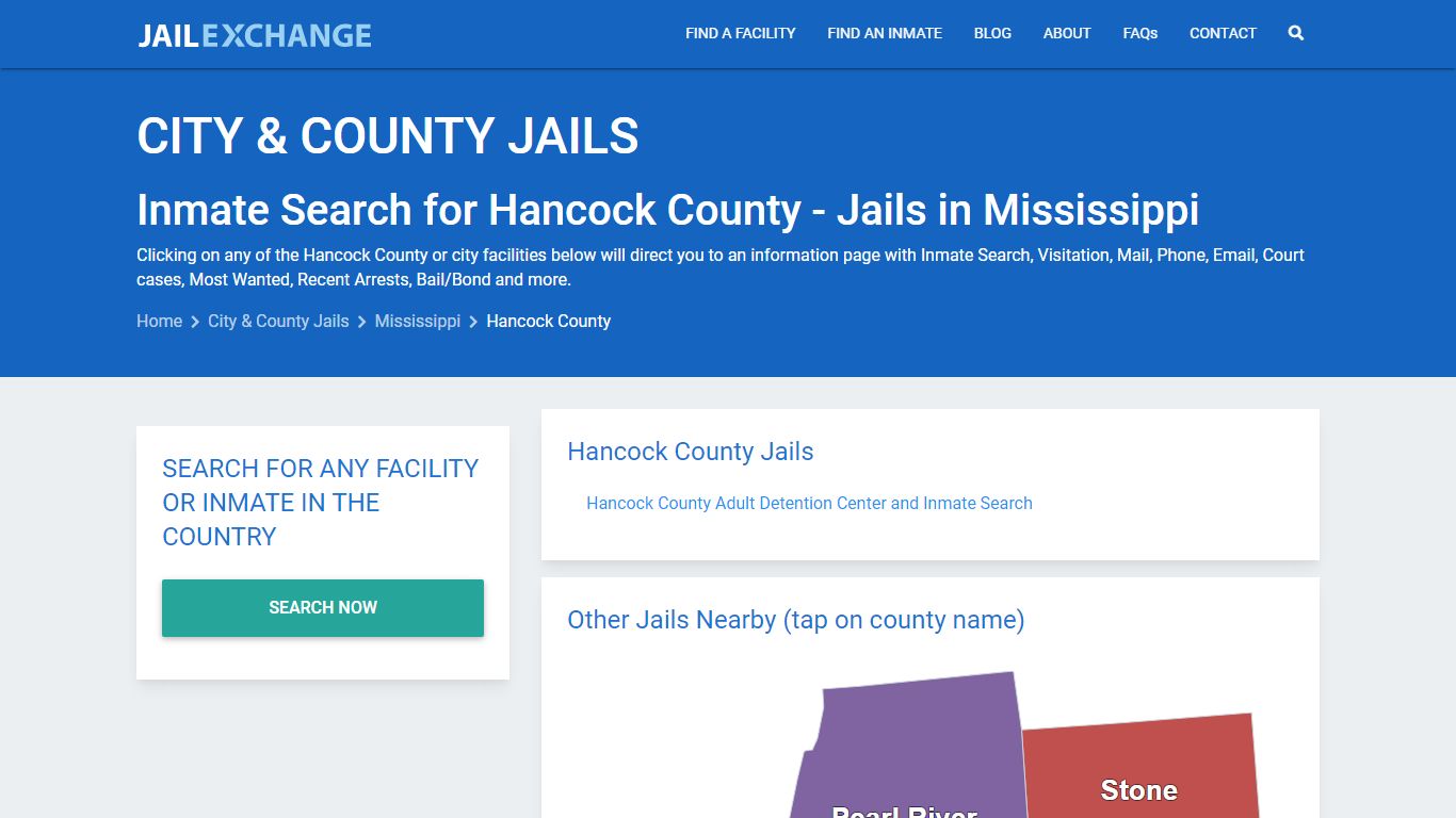 Inmate Search for Hancock County | Jails in Mississippi - Jail Exchange